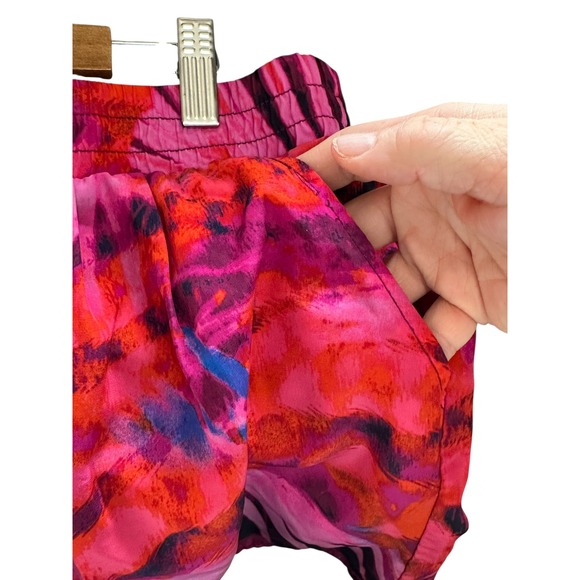 ANA A New Approach Women's‎ XL Pink Tropical Leaf Print Elastic Waist Shorts - Picture 3 of 6